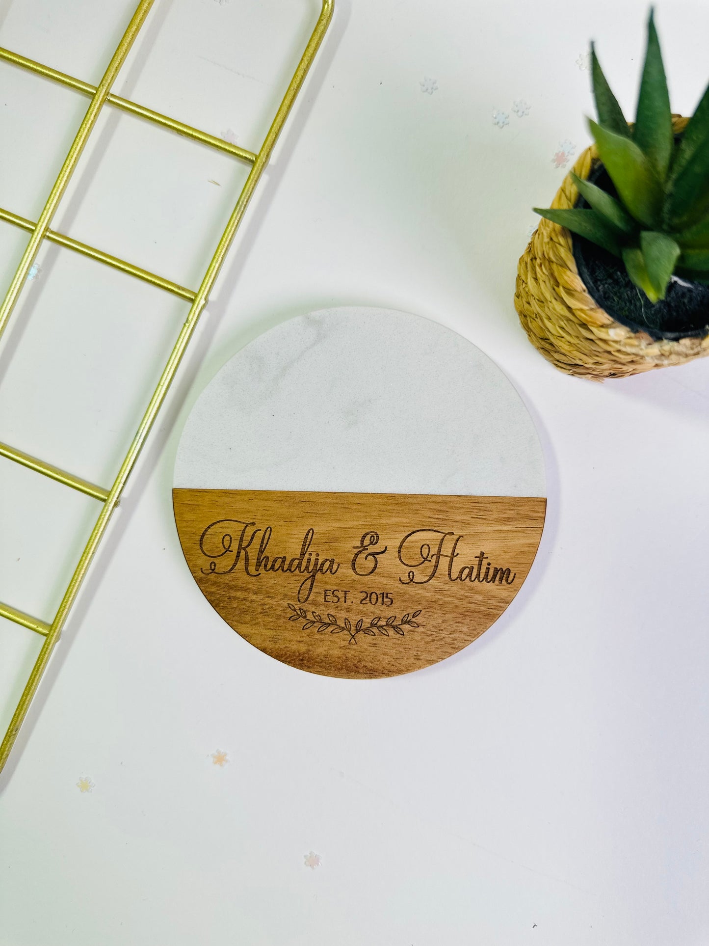 Wooden and Marble Coasters