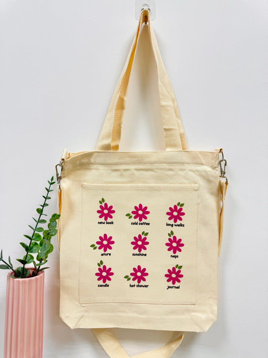 Pink daisies - Sling bag