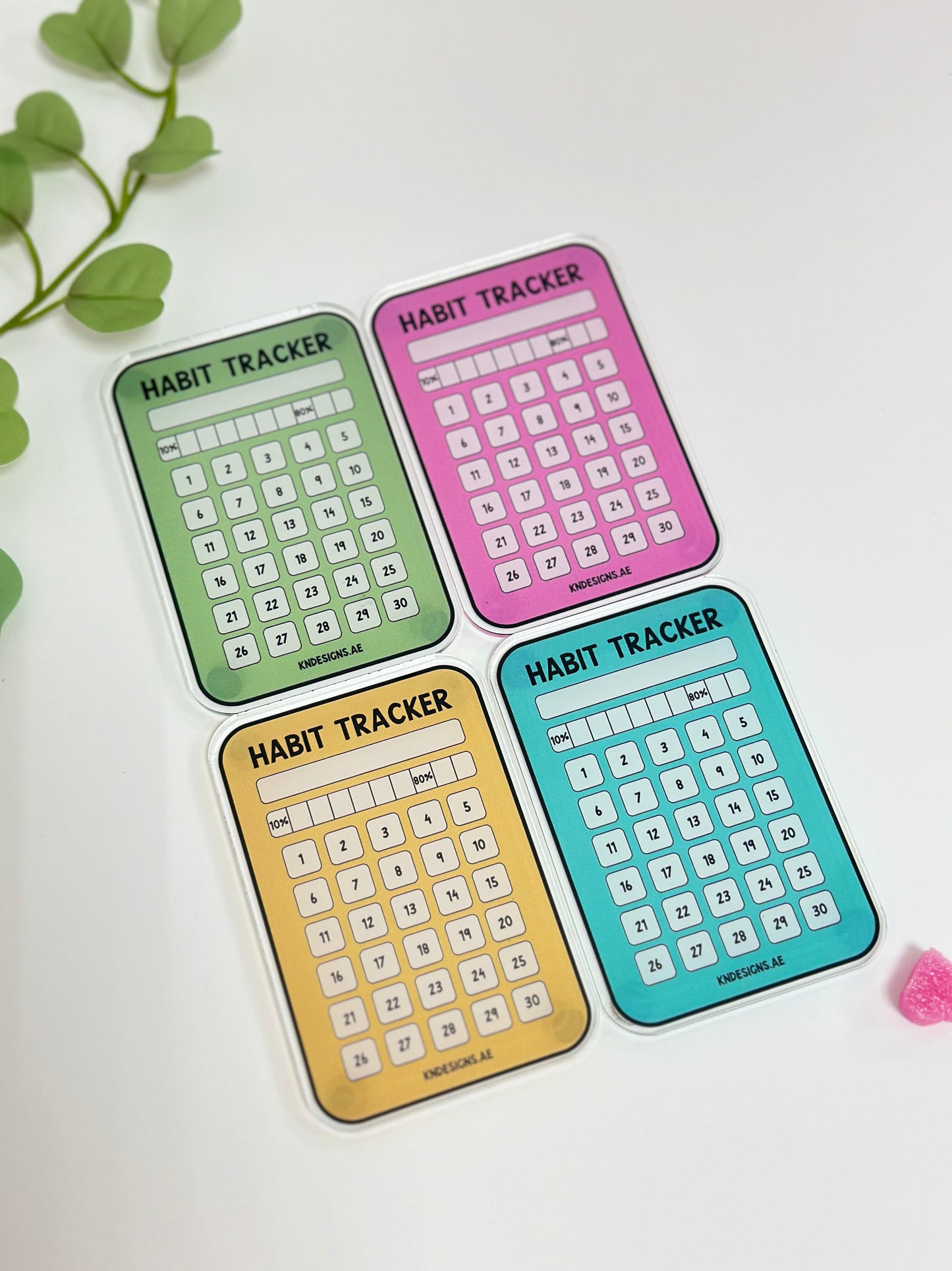 Habit Tracker Magnets