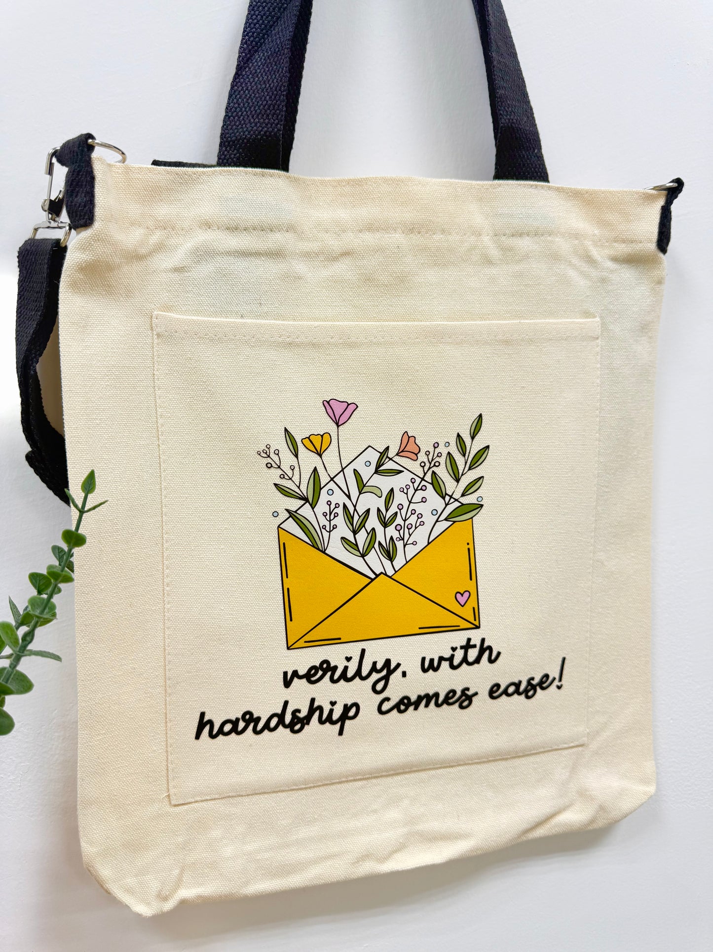 Verily with hardship comes ease - Sling bag