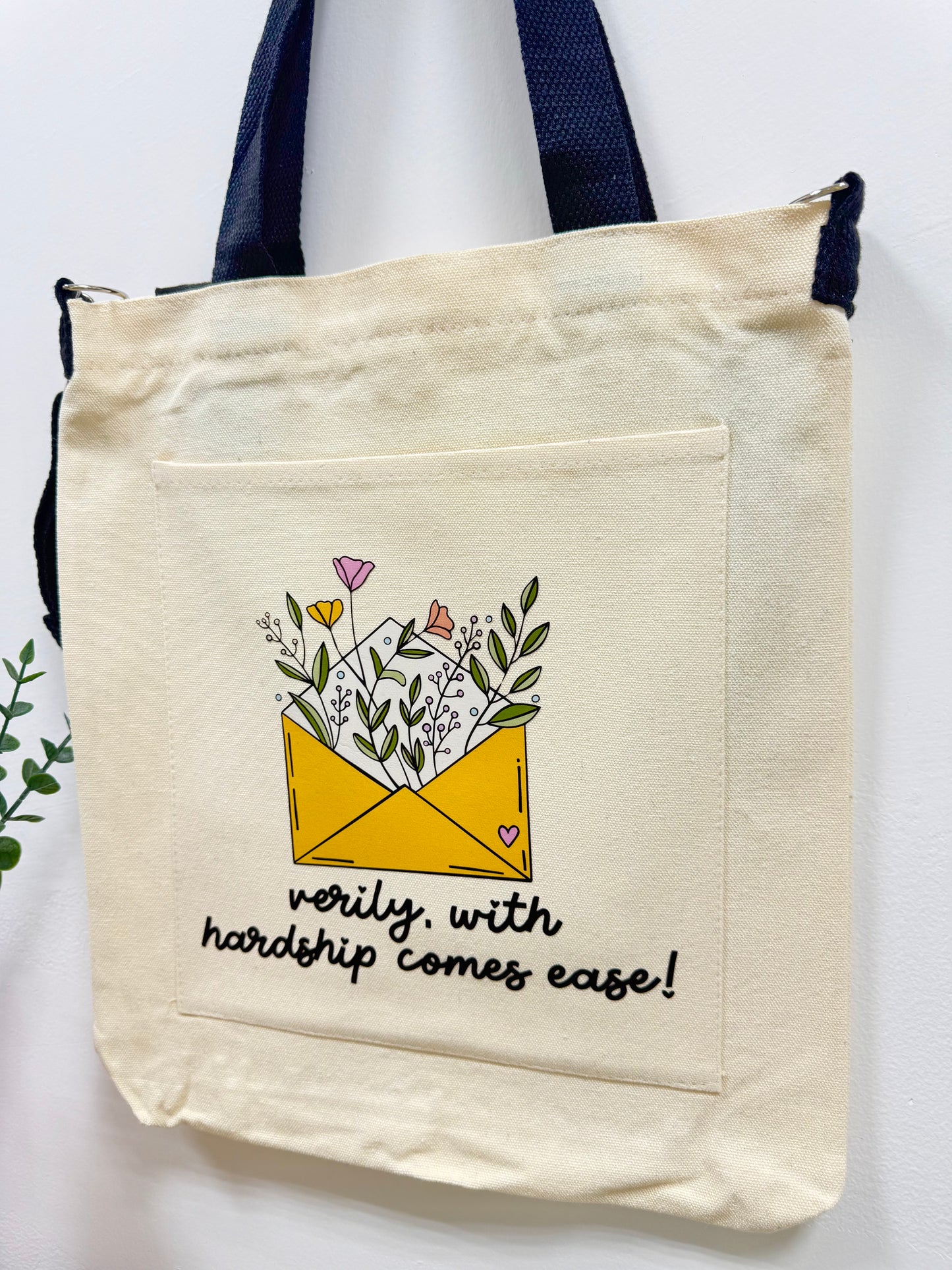 Verily with hardship comes ease - Sling bag