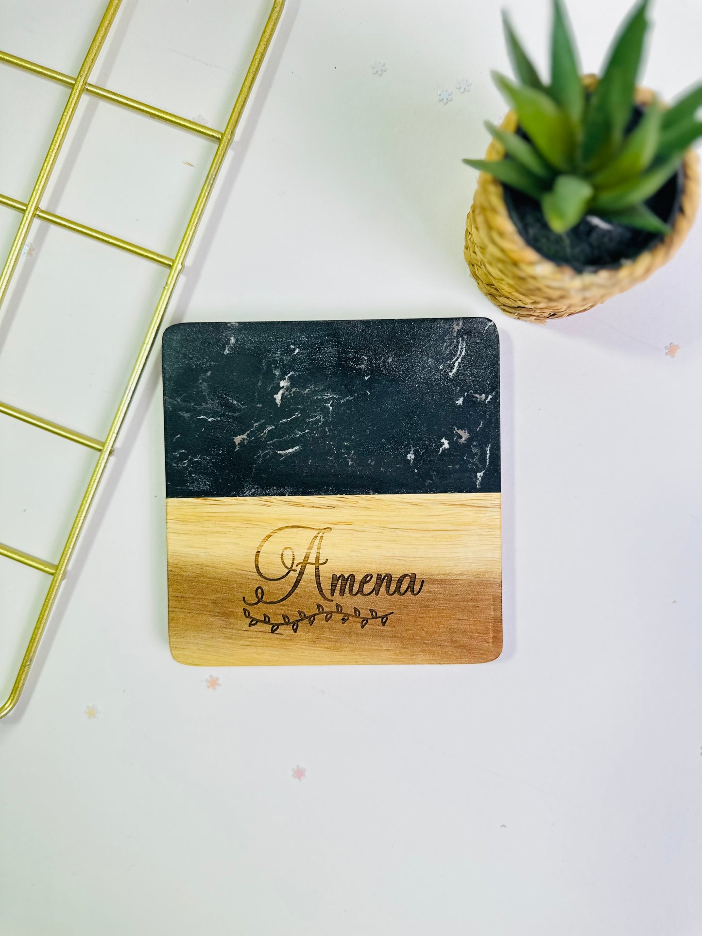 Wooden and Marble Coasters