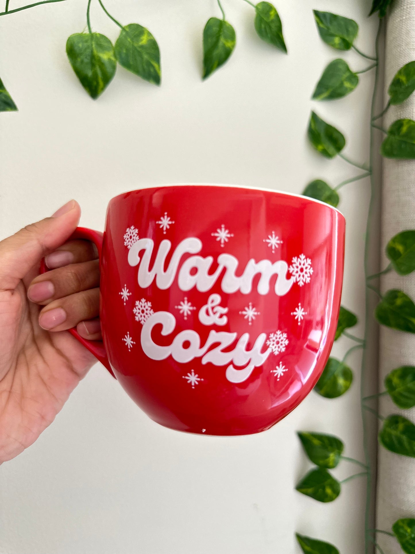 Warm and cozy ceramic mug