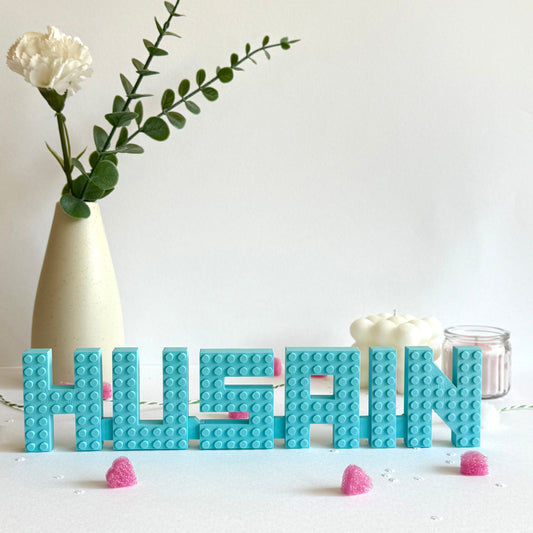 Custom Brick-Style Name Sign | Personalized 3D Building Block Letters