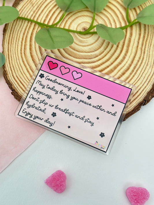 Good Morning Love - Acrylic magnet