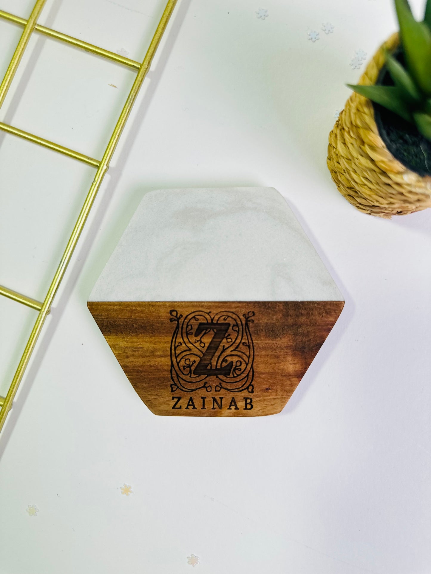 Wooden and Marble Coasters