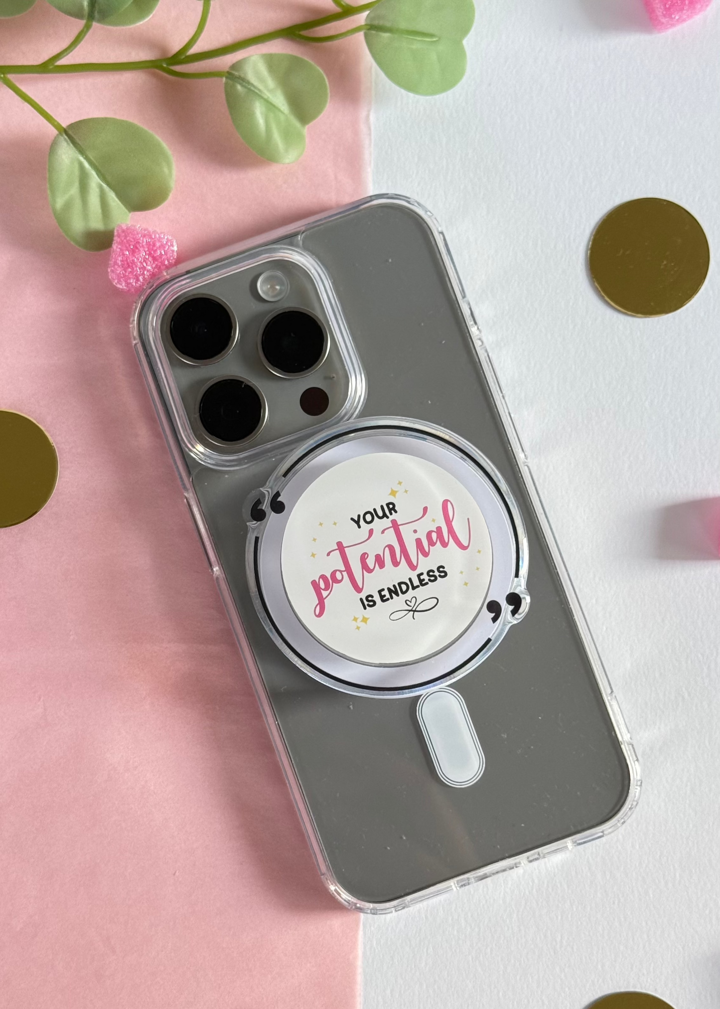 Your potential is endless - Acrylic phone grip