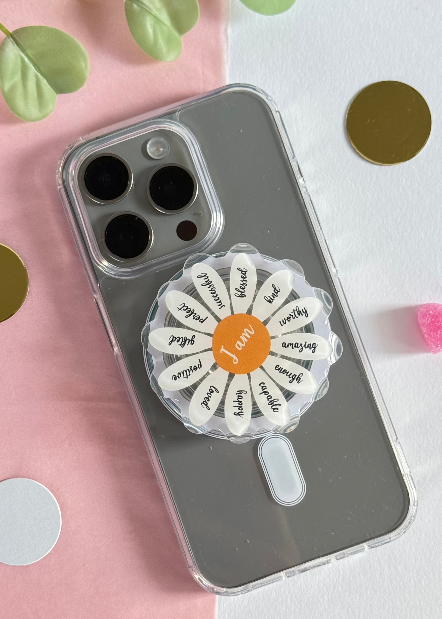 I am - Acrylic phone grip