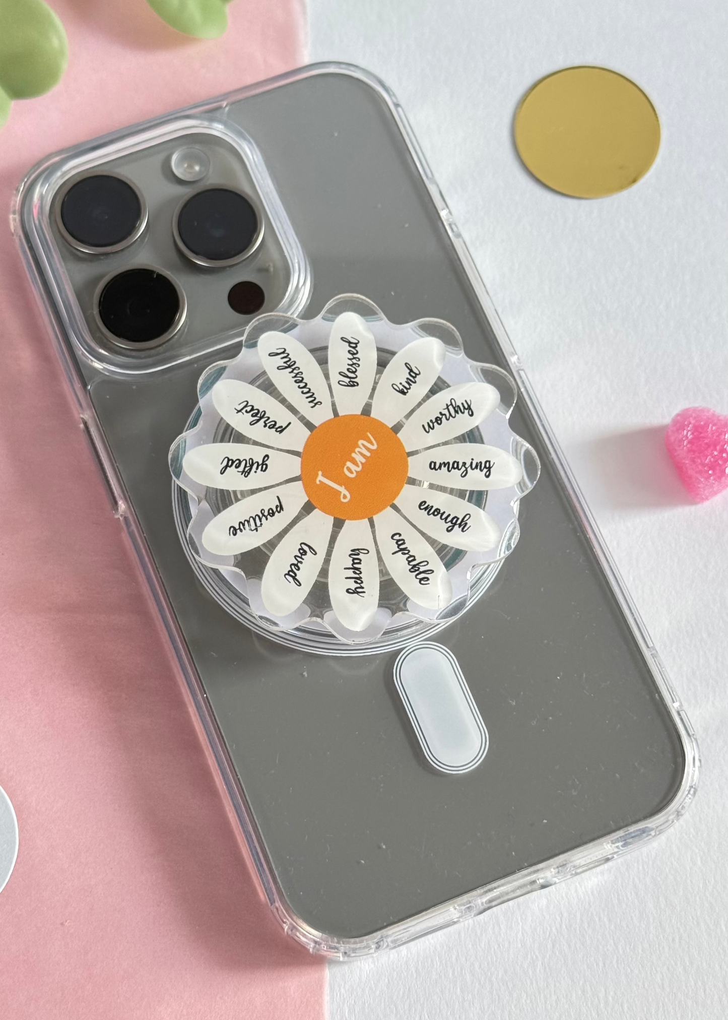 I am - Acrylic phone grip