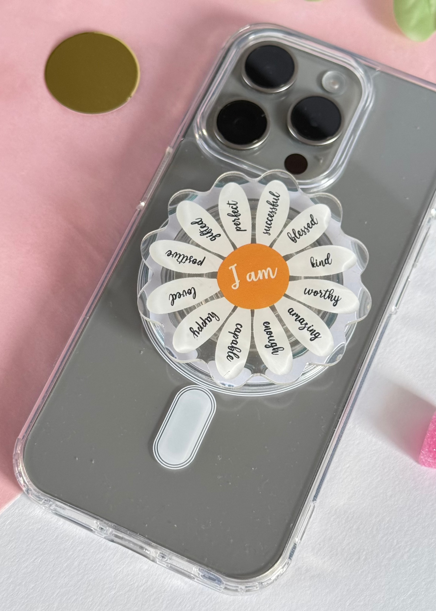 I am - Acrylic phone grip
