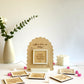 Daily Affirmation Card Set with Stand | 12 Interchangeable Wooden Growth Mindset Plaque