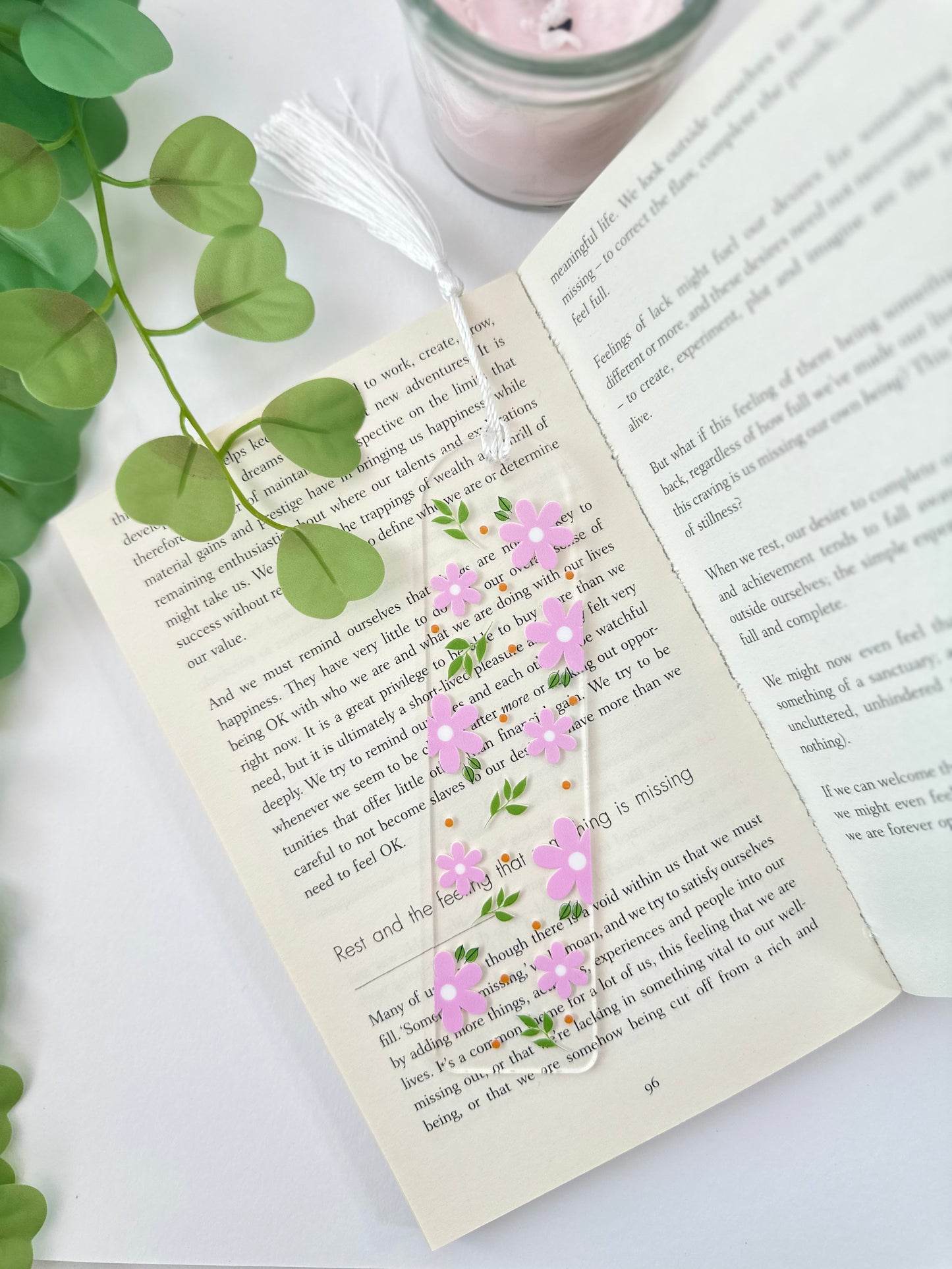 Pink Daisies - bookmark