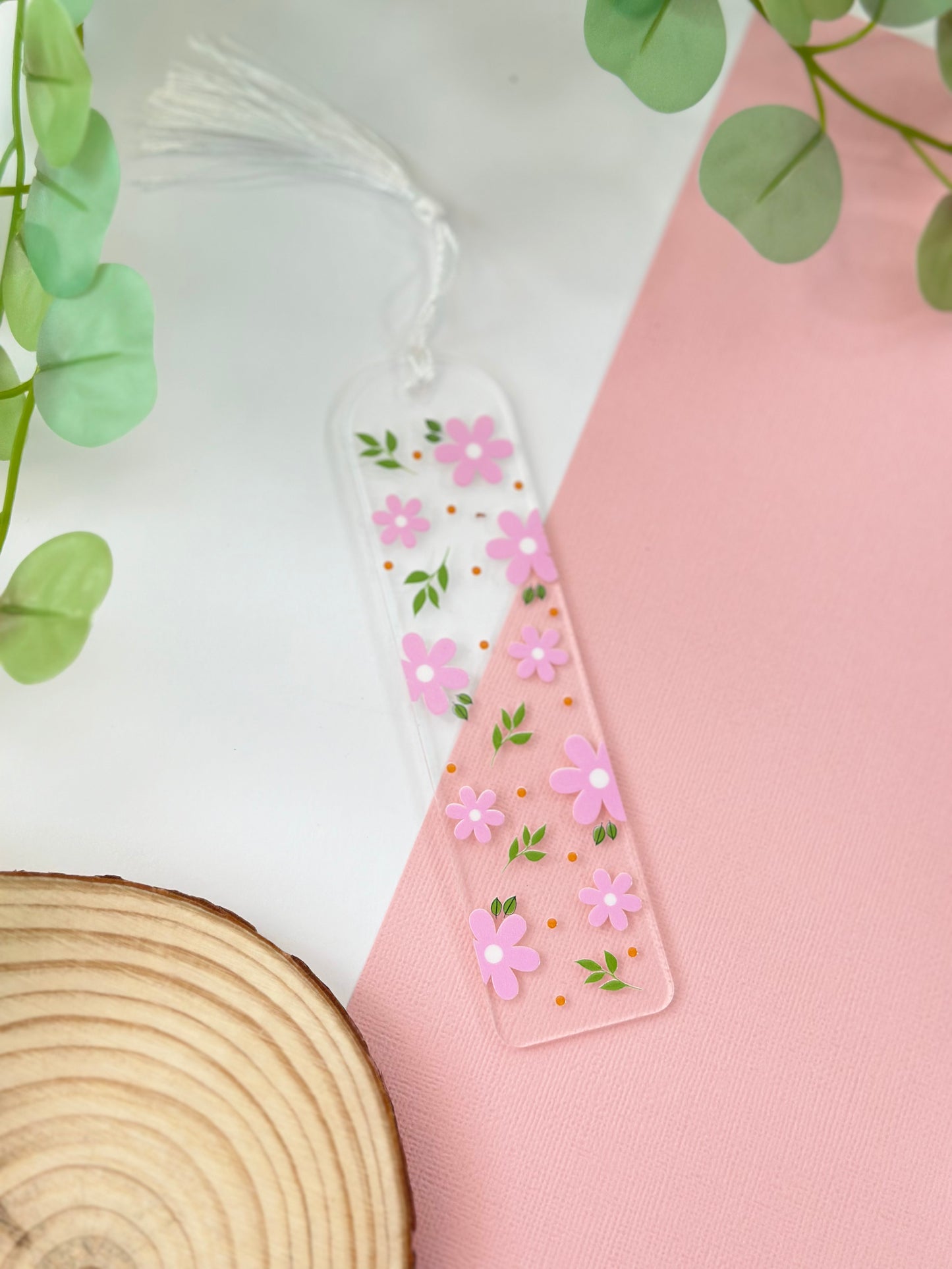 Pink Daisies - bookmark