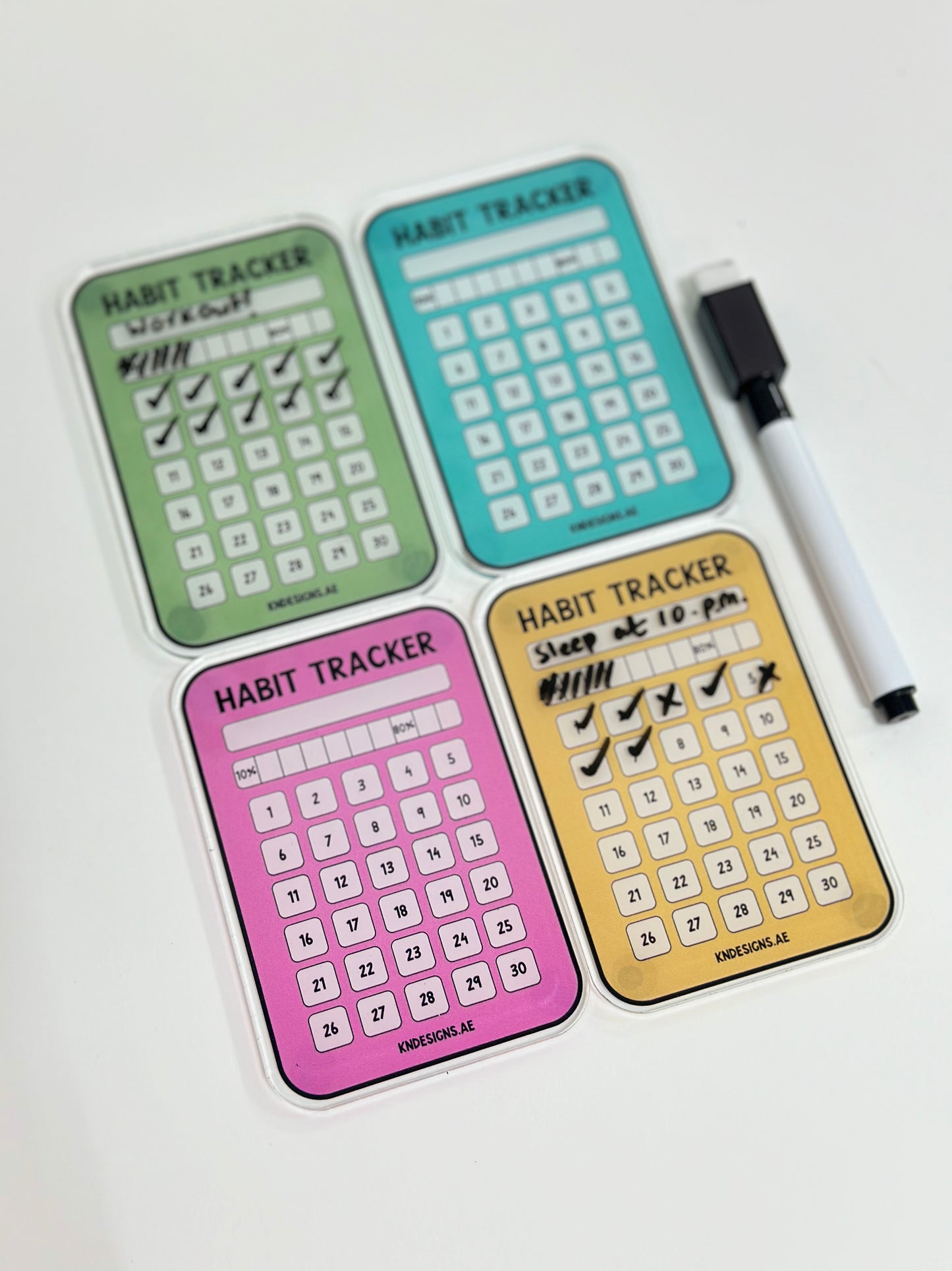 Habit Tracker Magnets