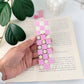 Pink square and daisies - Bookmark