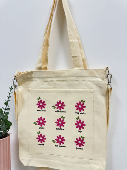 Pink daisies - Sling bag