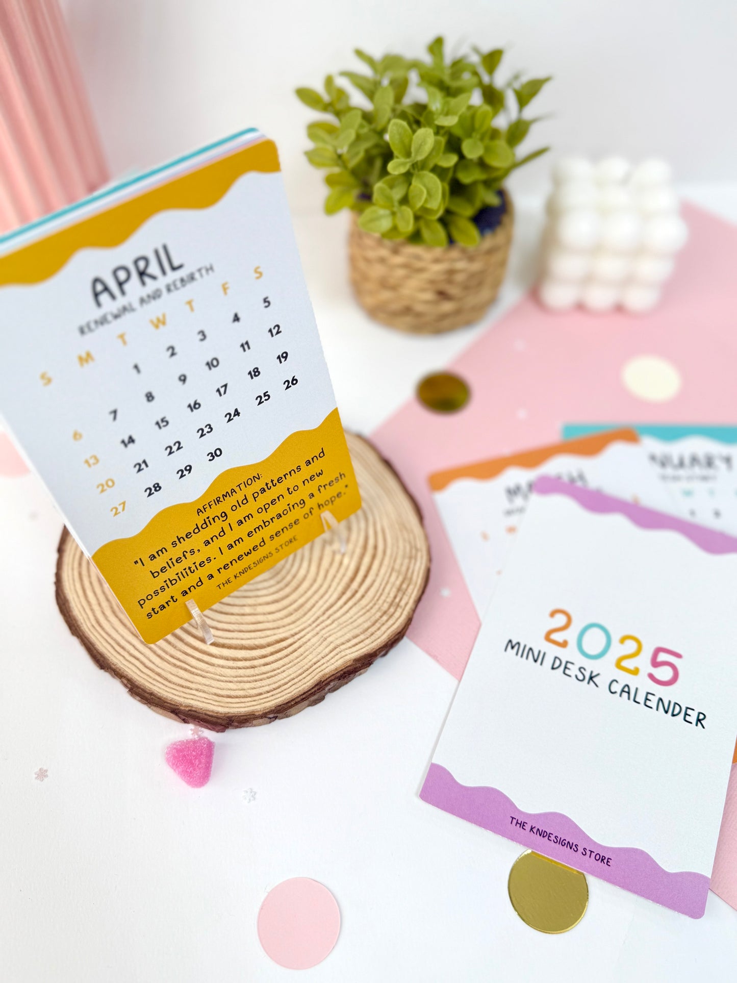 Mini Desk Affirmation Calender