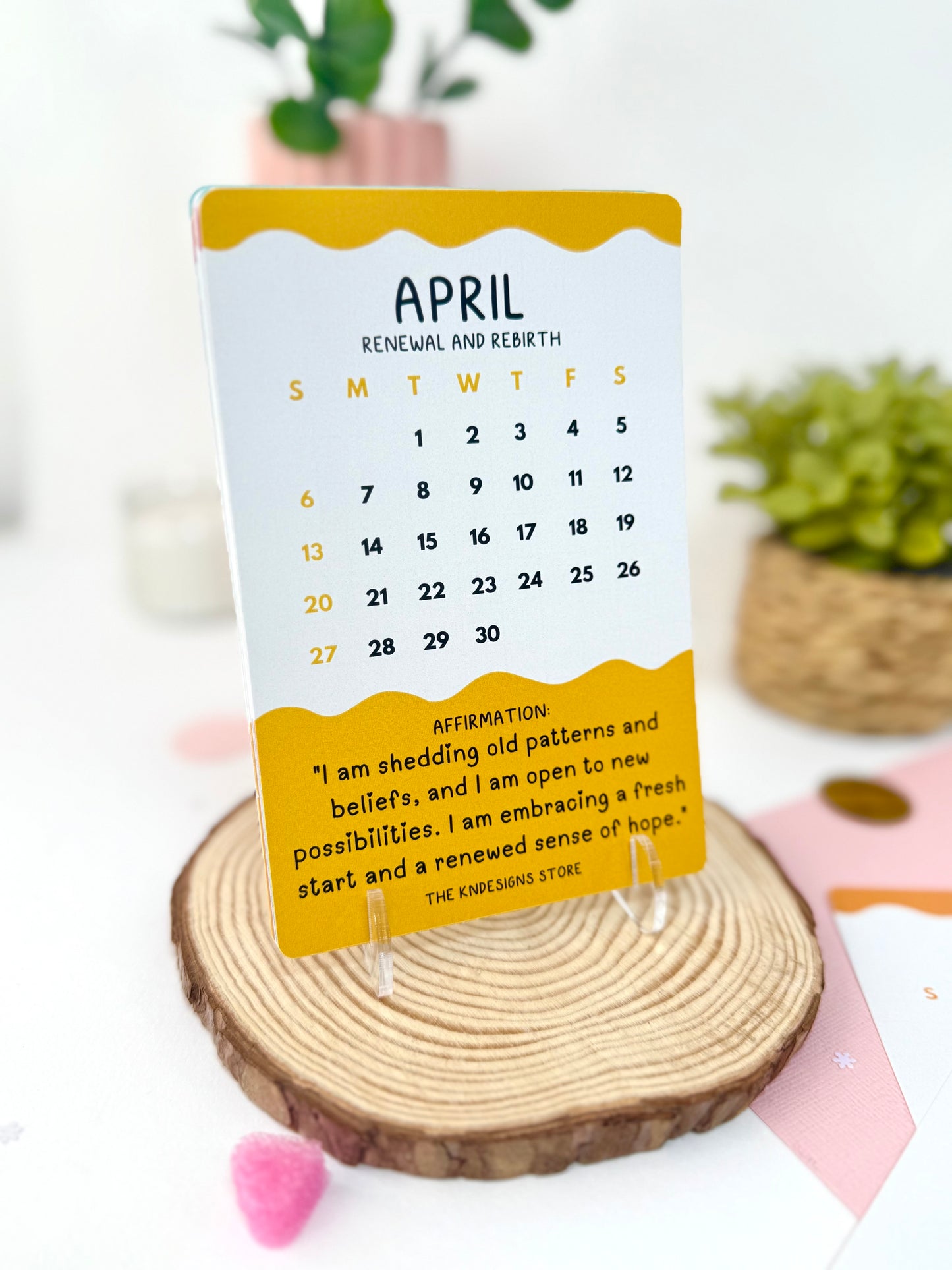 Mini Desk Affirmation Calender