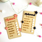 Personalized Wooden Kids Chore Chart | Daily Task and Responsibility Checklist