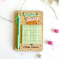 Write it Down | Motivational Wooden Memo Board with Sticky Notes & Pen | Desk Organizer Gift