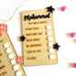 Personalized Wooden Kids Chore Chart | Daily Task and Responsibility Checklist