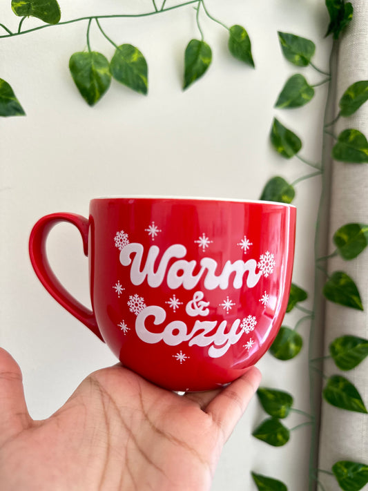 Warm and cozy ceramic mug