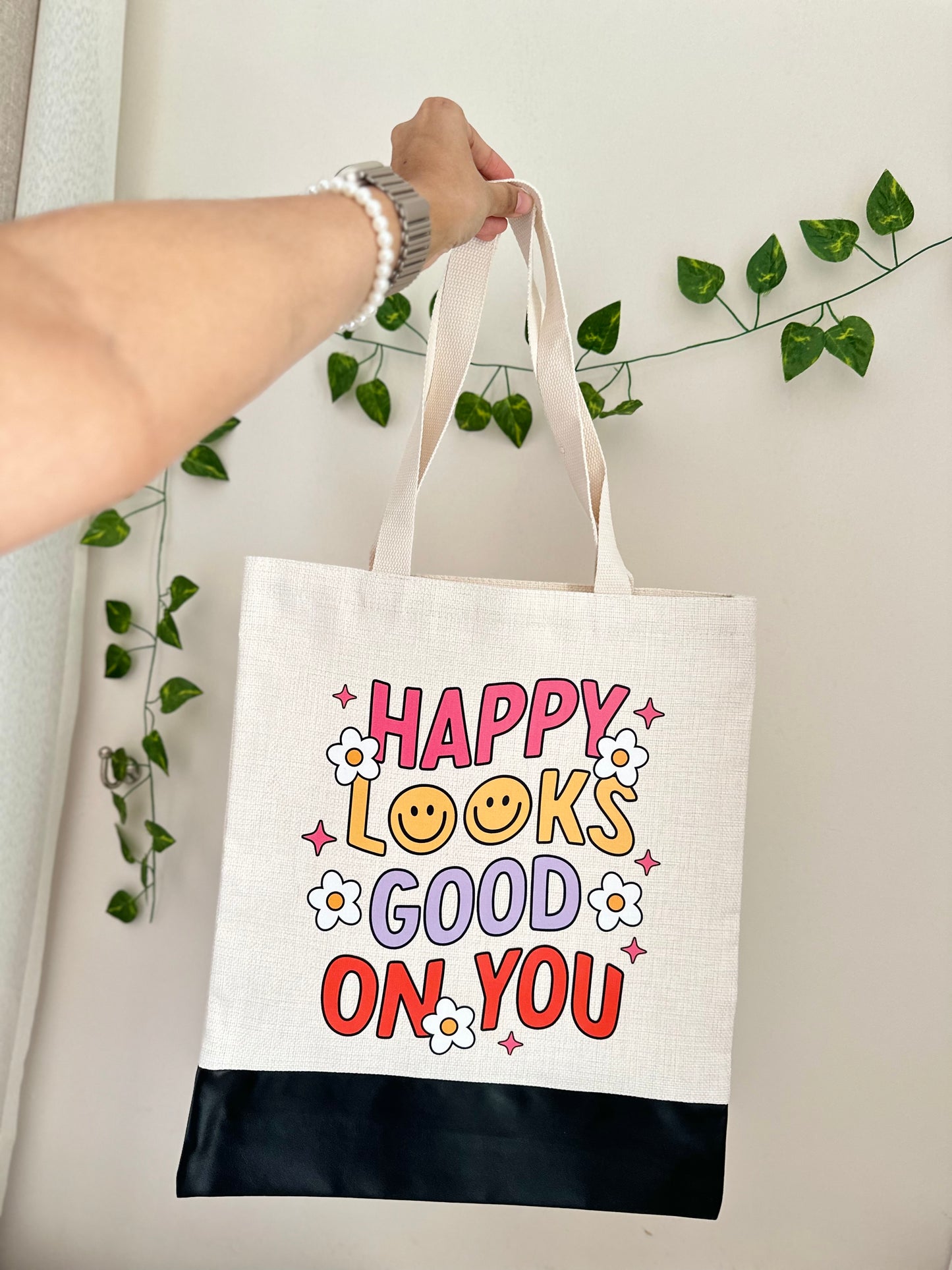 Happy Looks Good On You - Canvas bag