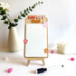 You Got This!" Wooden Mini Dry Erase Whiteboard with Easel | Motivational Desk Decor & Message Board