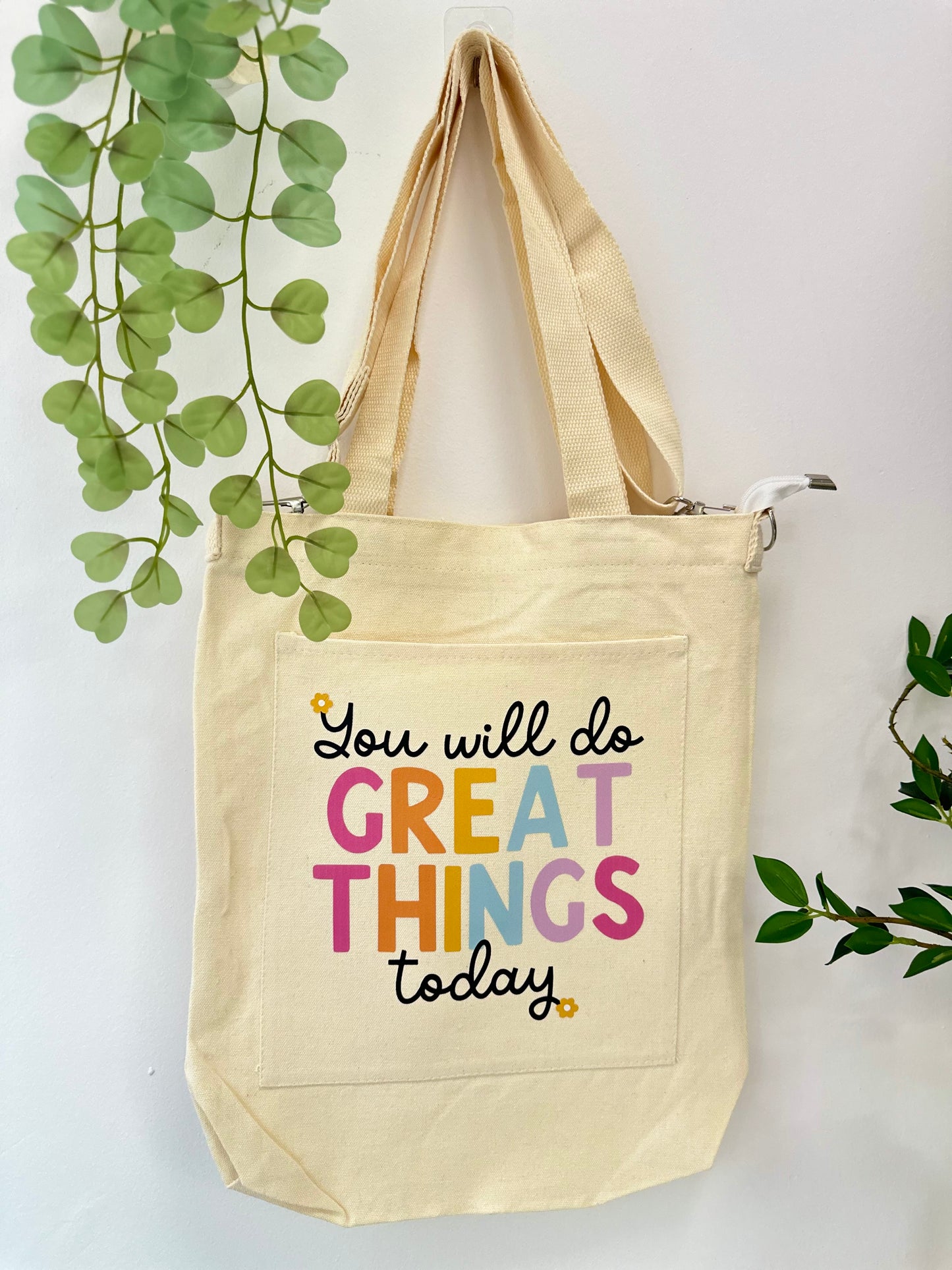 You Will Do Great Things Today! - Sling bag