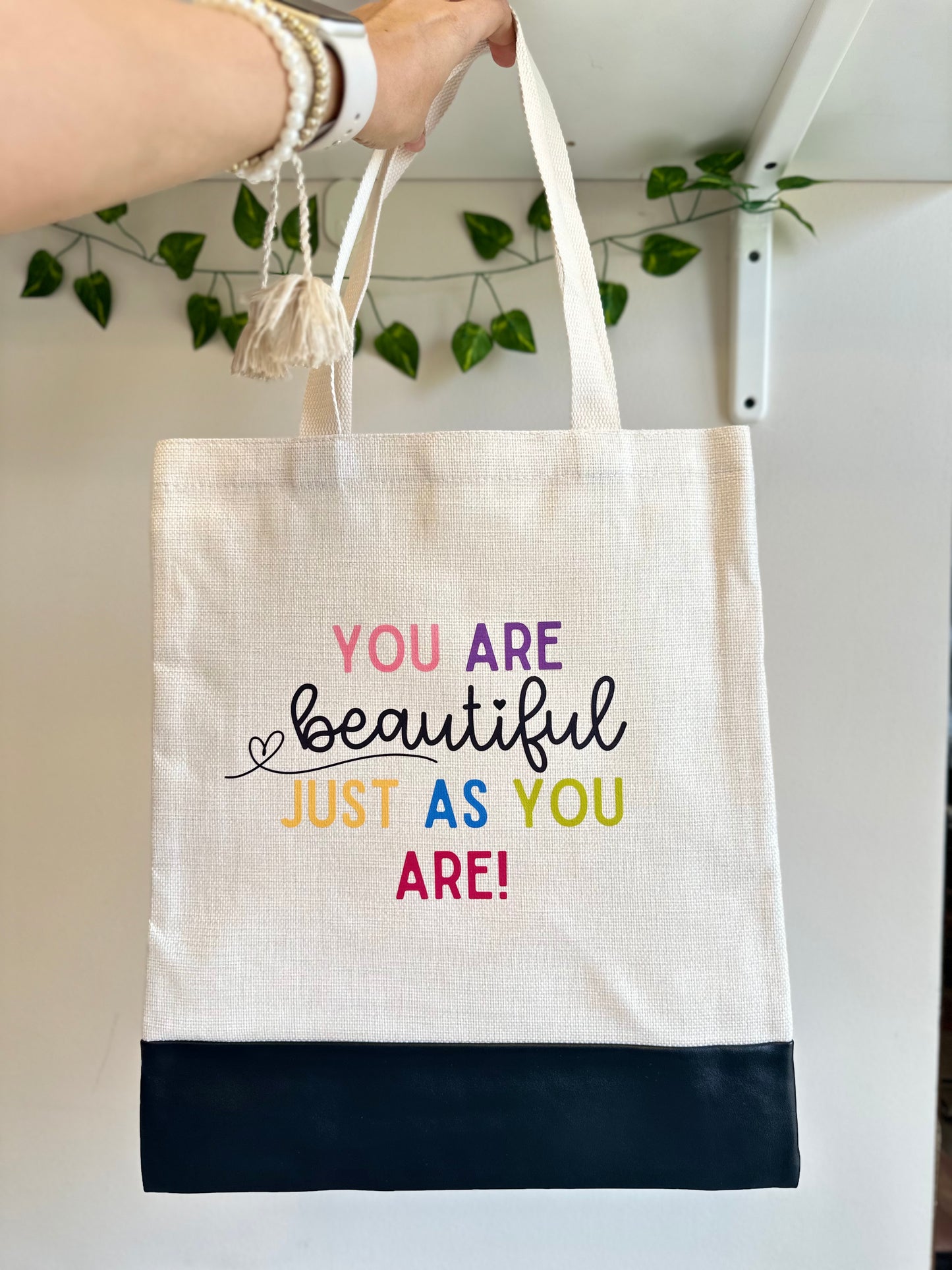 You are beautiful just as you are - Canvas bag