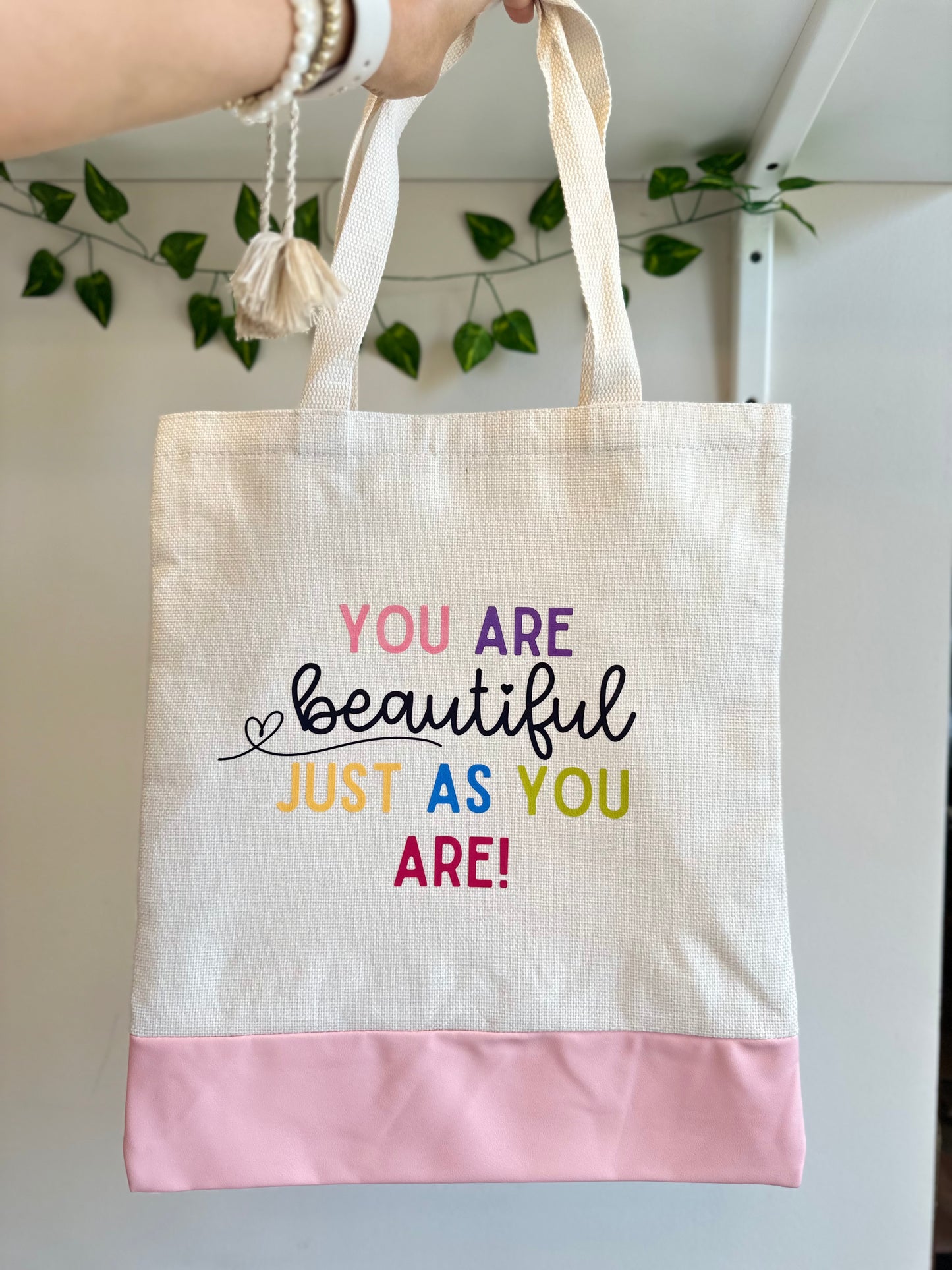 You are beautiful just as you are - Canvas bag