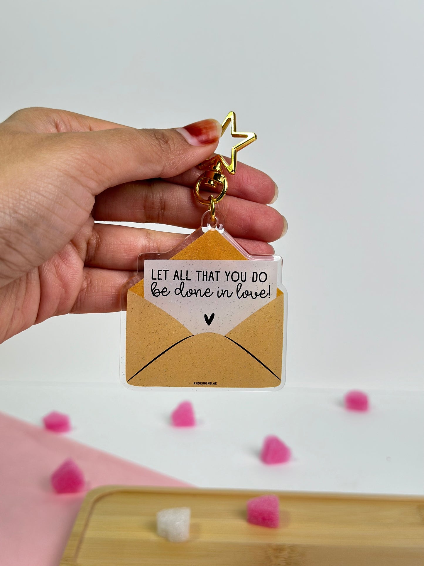 Let all that you do, be done in Love! - Acrylic keychain