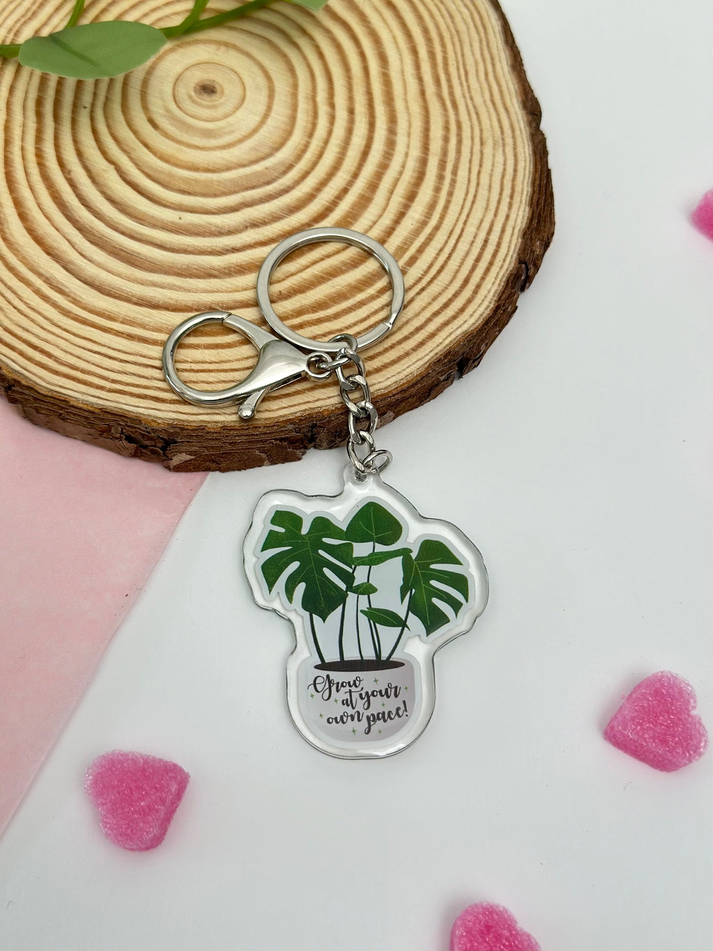 Grow At Your Own Pace - Acrylic keychain