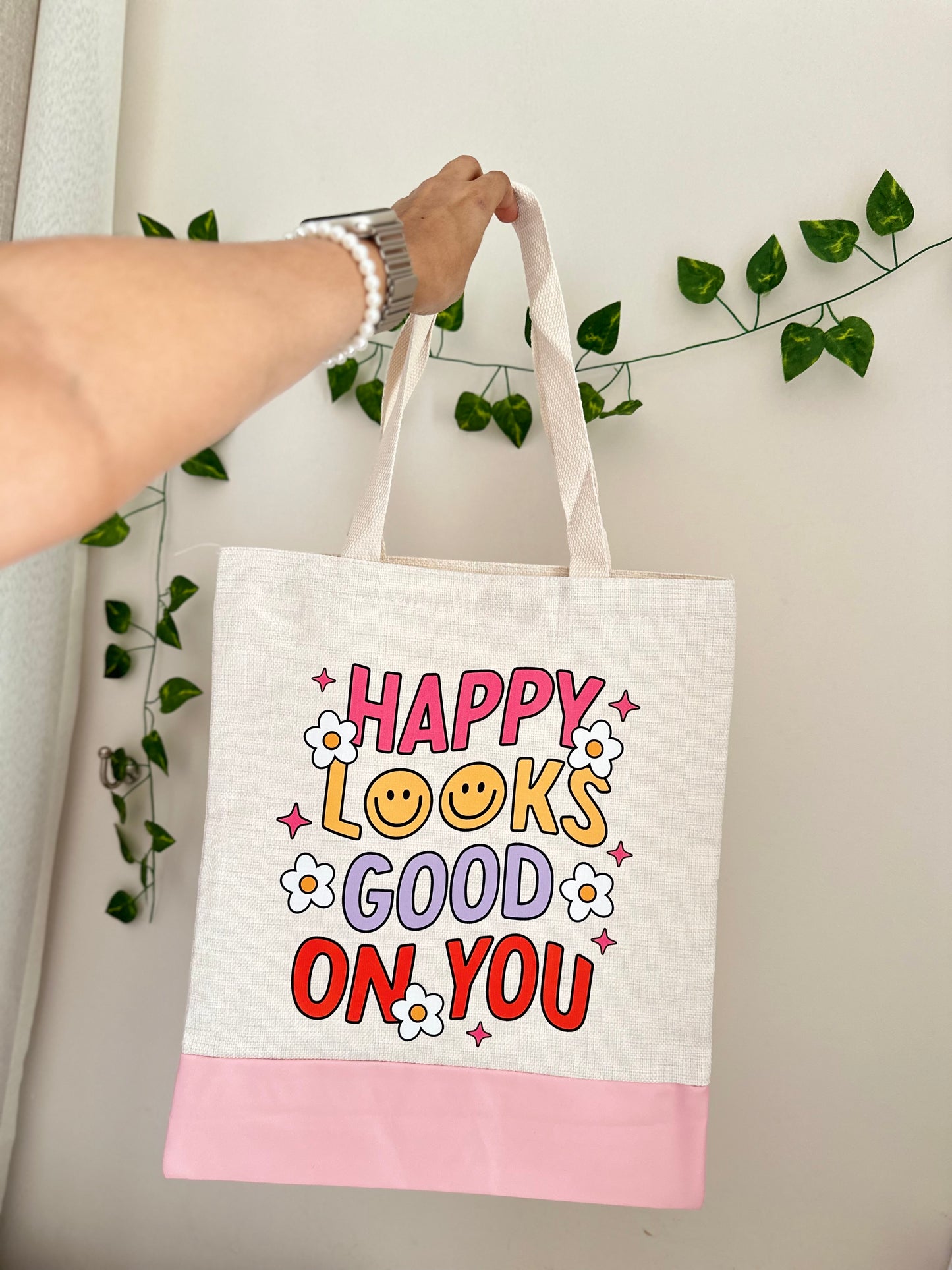 Happy Looks Good On You - Canvas bag