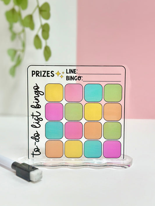 Reusable "Bingo" To do list