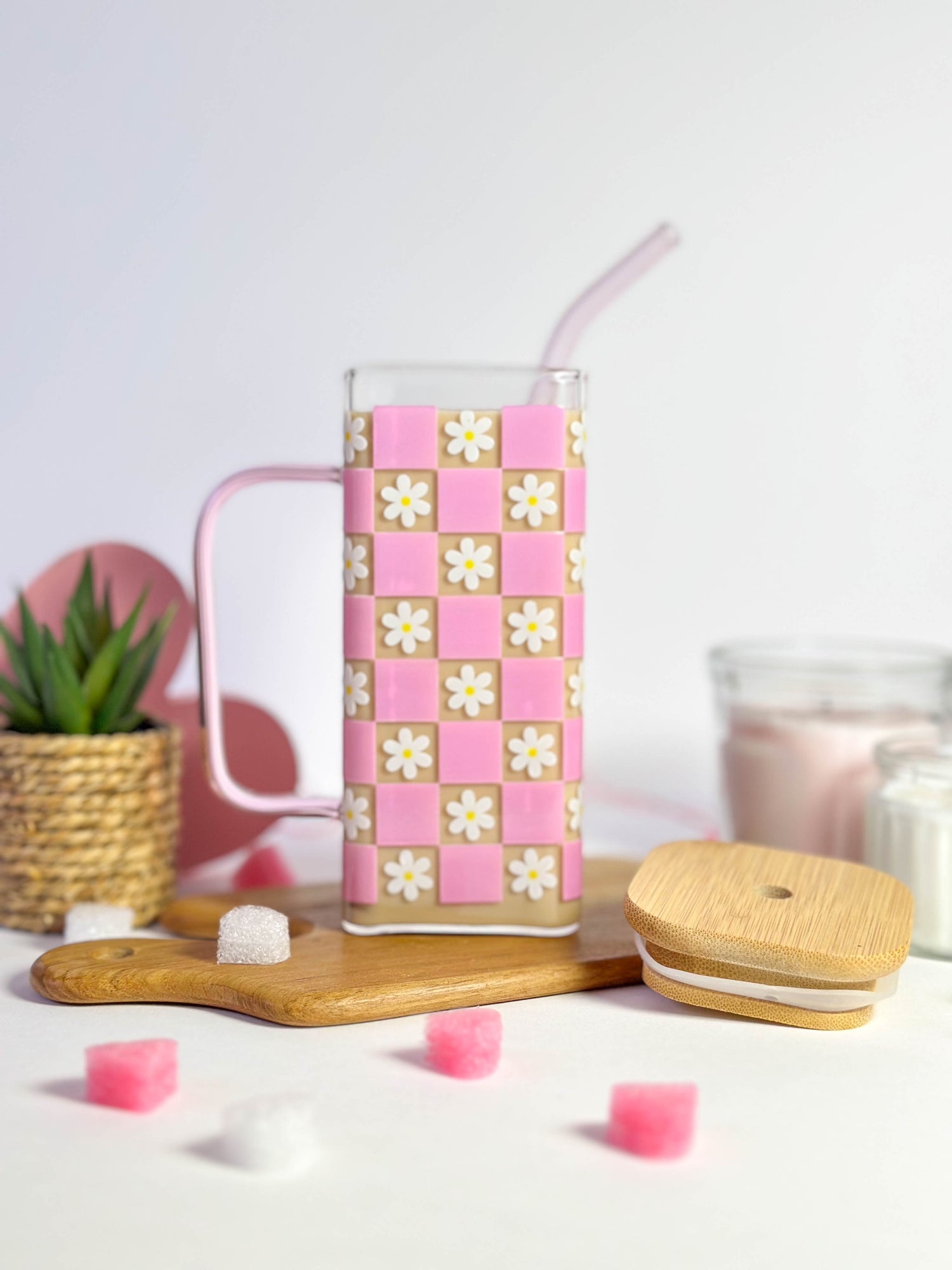 Libbey Square Glass Cans