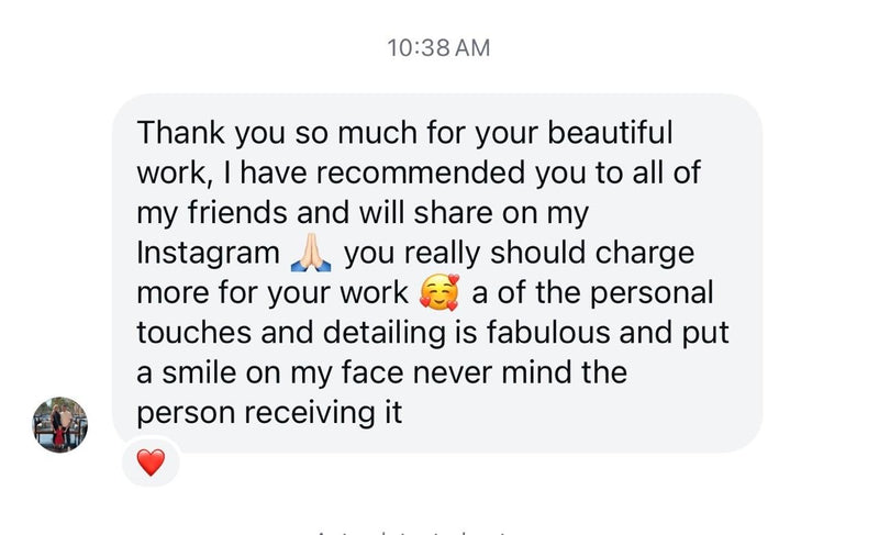 Customer review screenshot
